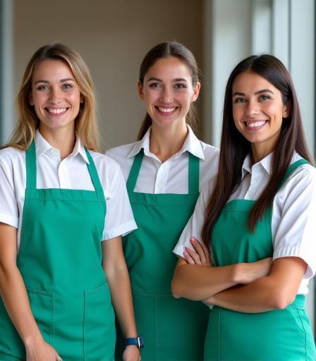 Das professionelle und freundliche Reinigungsteam von EdelGlanz Cleaners in Graz